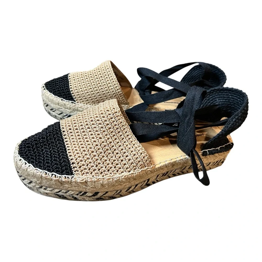 Free People Island Time Wrap Espadrilles Boho Crochet Handmade Spain EU 39 NIB